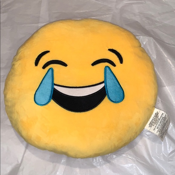 Crying Laughing Emoji Pillow - Picture 1 of 1